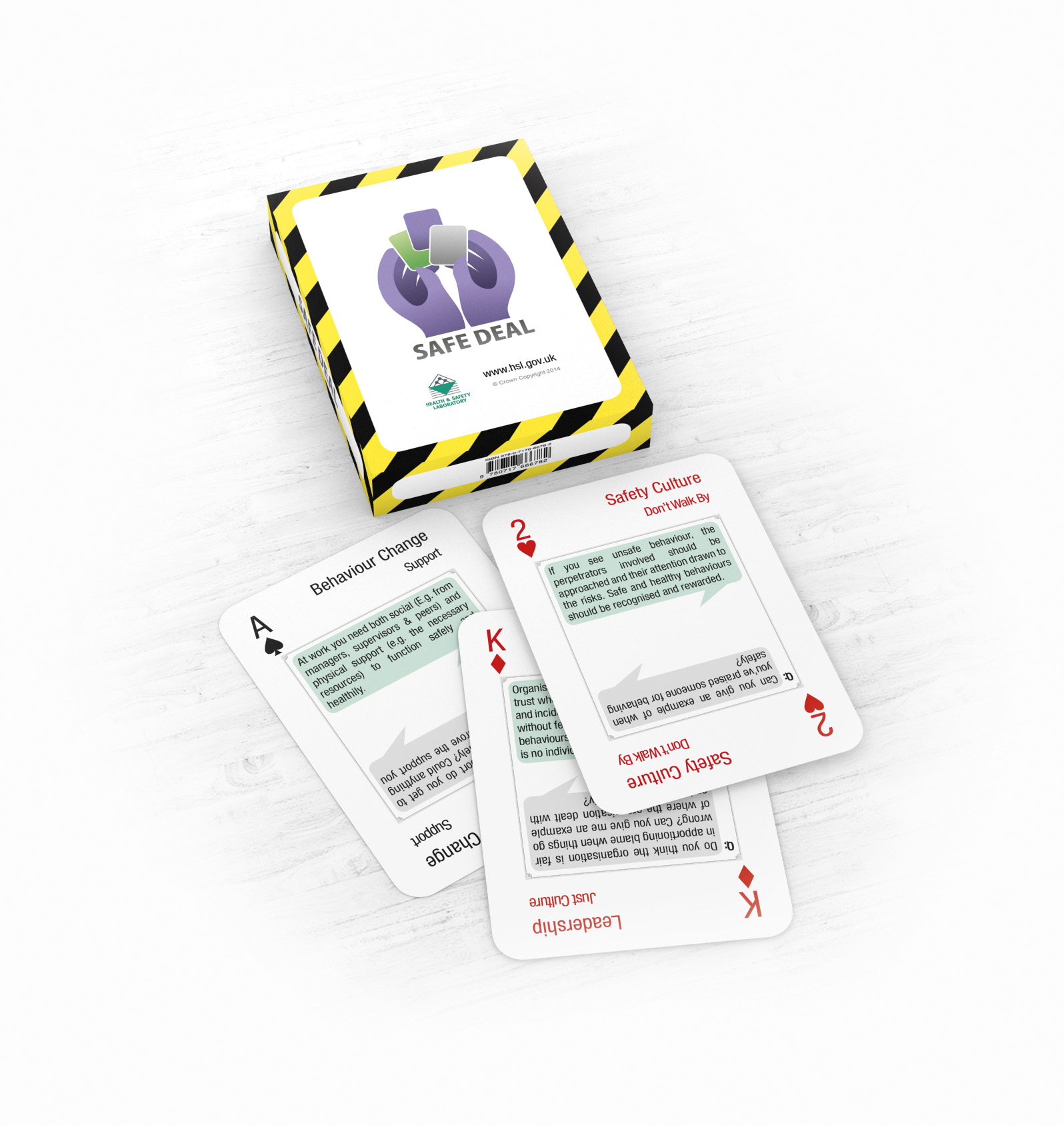 An image of the safe deal playing cards. 