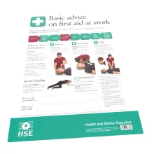 Basic Advice on First Aid at Work Poster