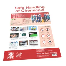 An image of the Safe Handling of Chemicals poster.