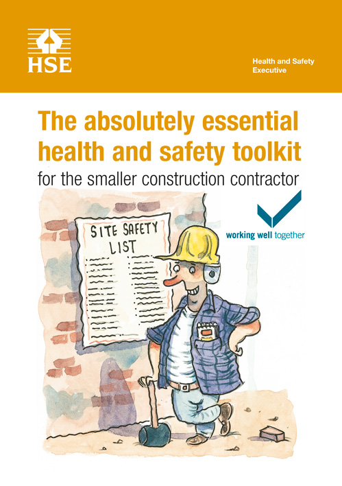 An image of the absolutely essential health and safety toolkit book.