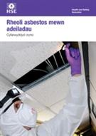 An image of the Managing Asbestos In Buildings poster, written in welsh.