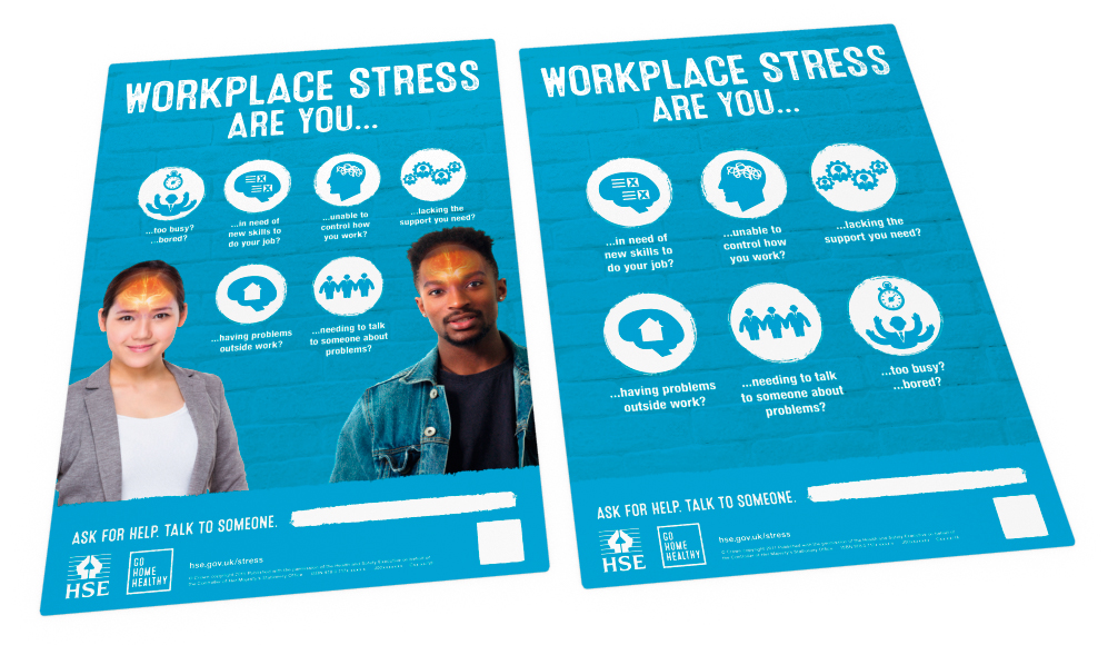 Stress infographic posters
