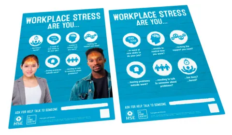 Stress infographic posters